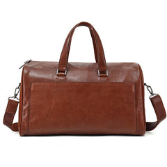 Premium Full-Grain Leather Business Briefcase | Spacious & Stylish Travel Bag