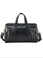 Premium Full-Grain Leather Business Briefcase | Spacious & Stylish Travel Bag