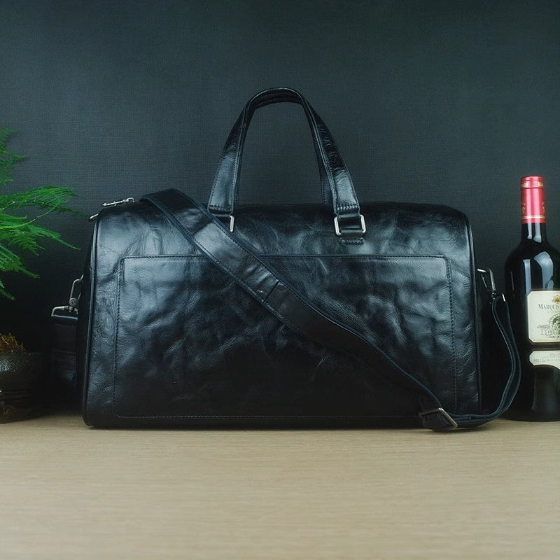 Premium Full-Grain Leather Business Briefcase | Spacious & Stylish Travel Bag